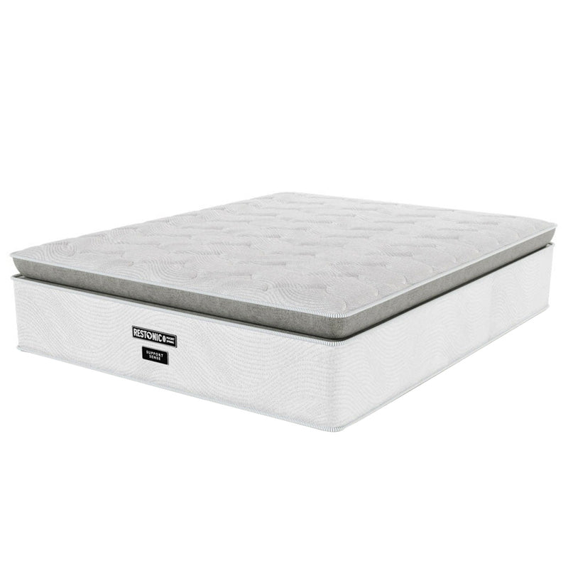 Restonic Support Sense Medium Double Bed Set Standard Length-zoom-