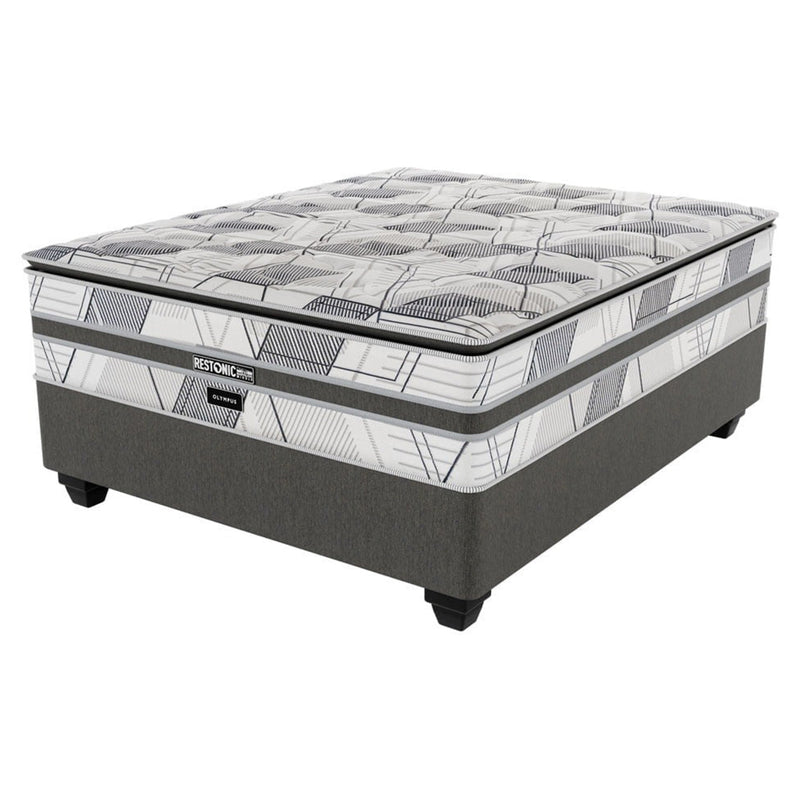 Restonic Olympus Plush Double Bed Set Standard Length-zoom-