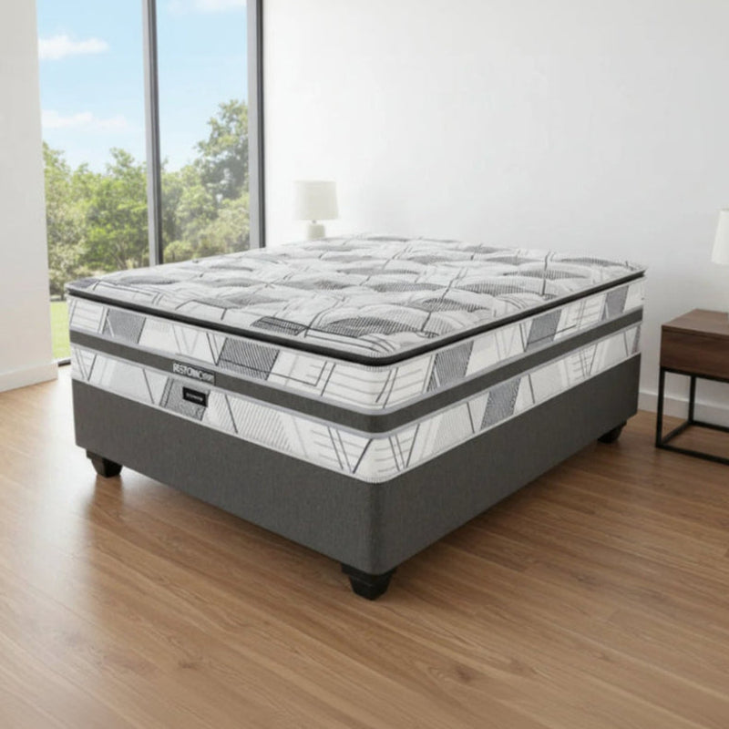 Restonic Olympus Plush Double Bed Set Standard Length-zoom-