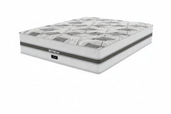 Gray and white mattress on a white background