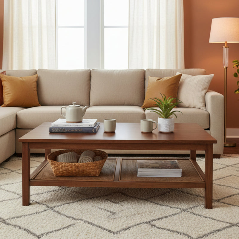 Bengal Coffee Table Mango/Rattan-zoom-