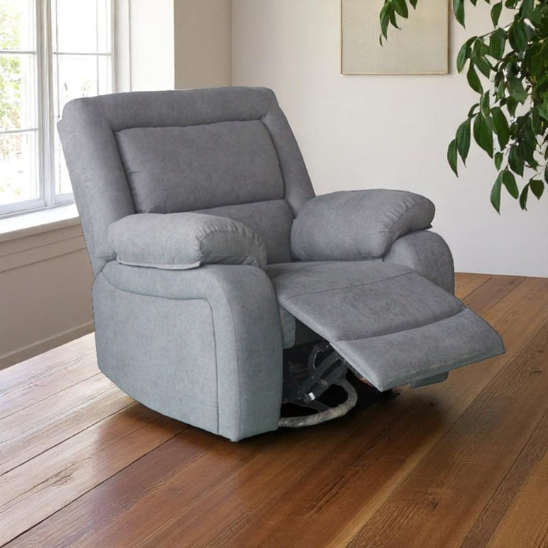Lenora Rocker & Swivel Recliner in Dark Grey-zoom-