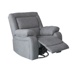 Lenora Rocker & Swivel Recliner in Dark Grey