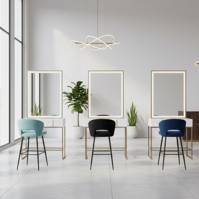 Sassy Bar Chair Black-zoom-