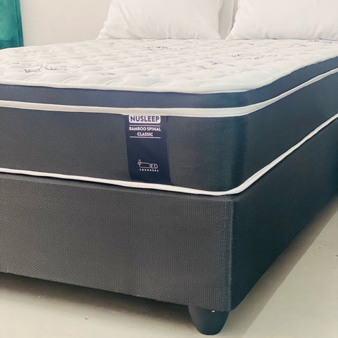 Bamboo Spinal Classic Firm Double Bed Set Standard Length