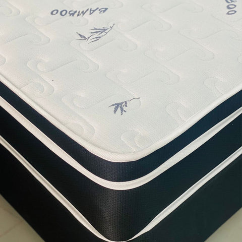 Bamboo Spinal Classic Firm Double Bed Set Standard Length